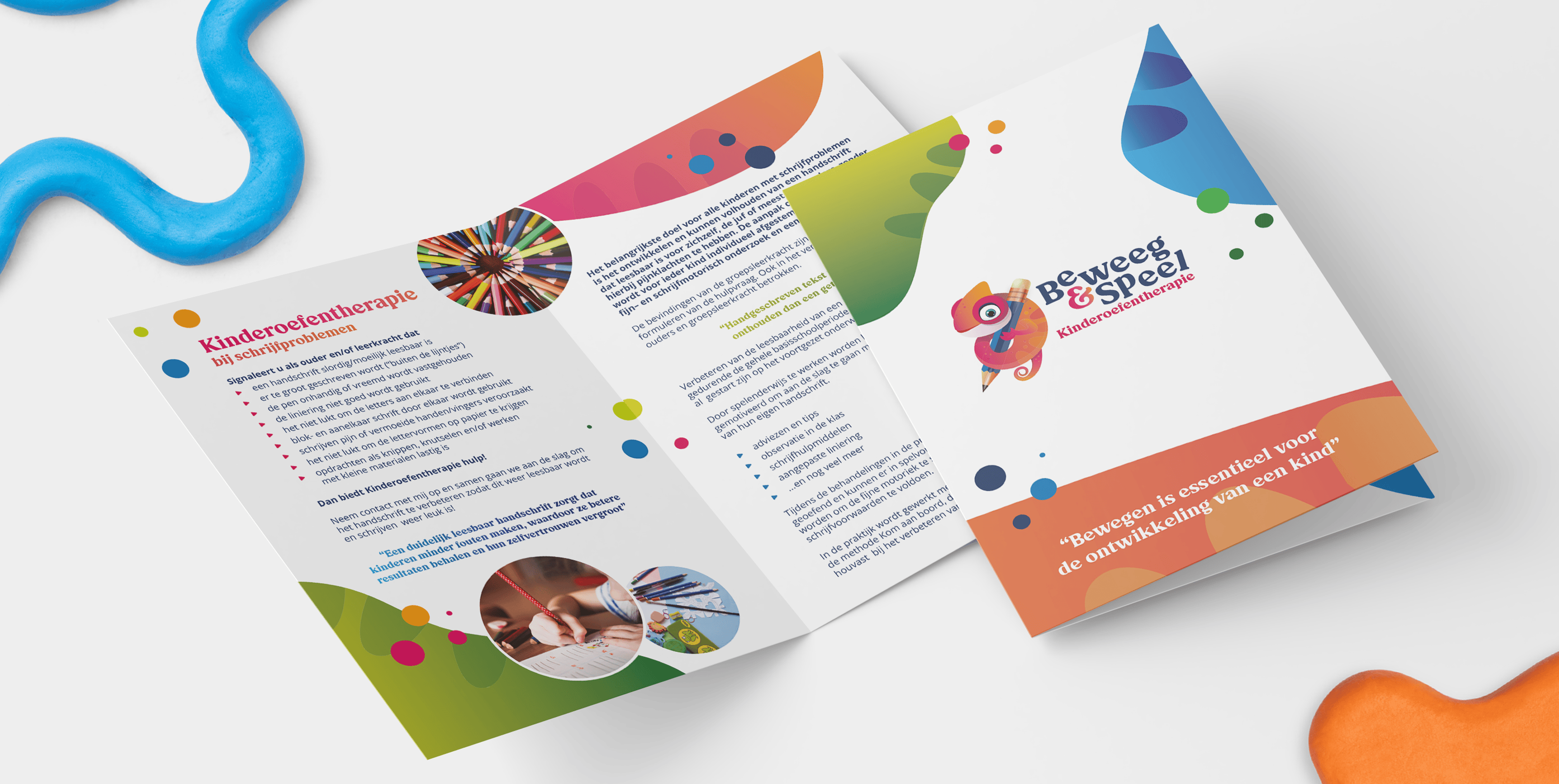 huisstijl en folder Beweeg en Speel